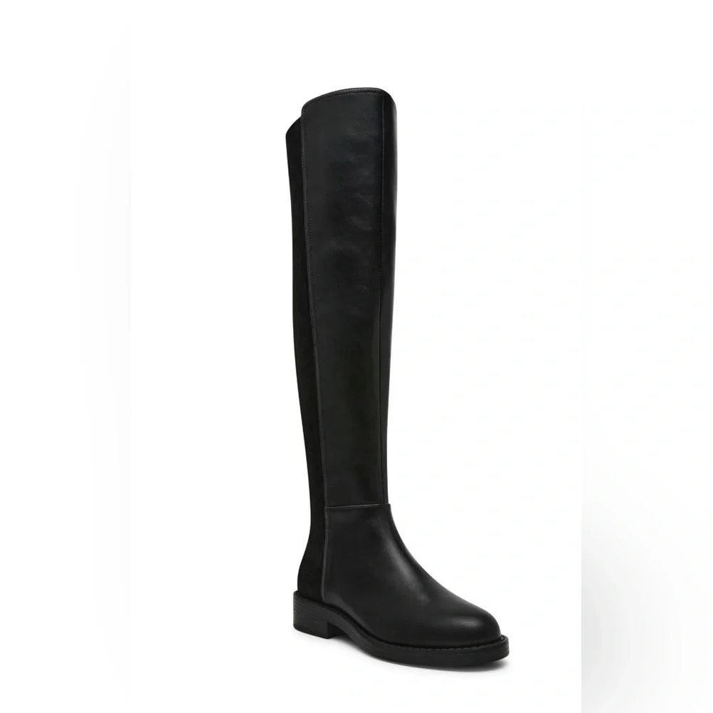DV Dolce Vita Panna Knee-High Boots Black Wide Calf 6.5 NWT - Picture 6 of 10